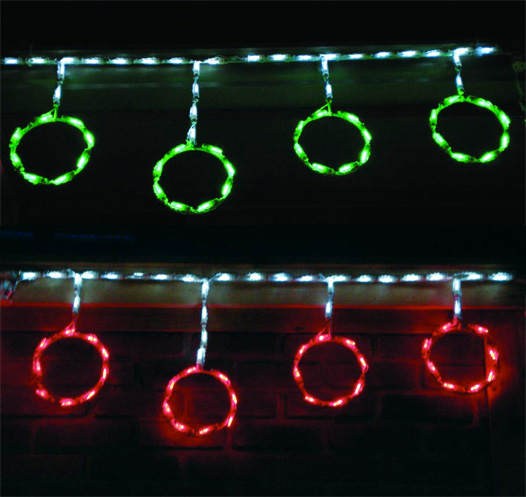 linkable lights with ornaments